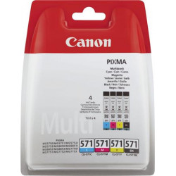 CLI-571KIT Tintapatron multipack Pixma MG 5700, 6800, 7700 nyomtatókhoz, CANON, b+c+m+y, 4*7ml
