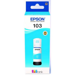 T00S24A Tinta EcoTank L3110, L3150, L1110 nyomtatókhoz, EPSON, cián, 65 ml