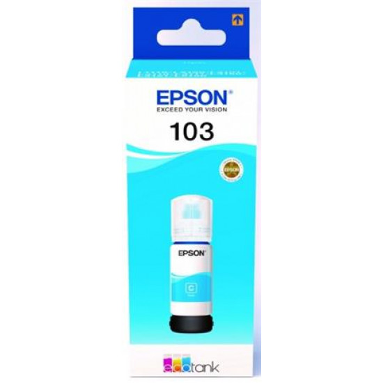 T00S24A Tinta EcoTank L3110, L3150, L1110 nyomtatókhoz, EPSON, cián, 65 ml