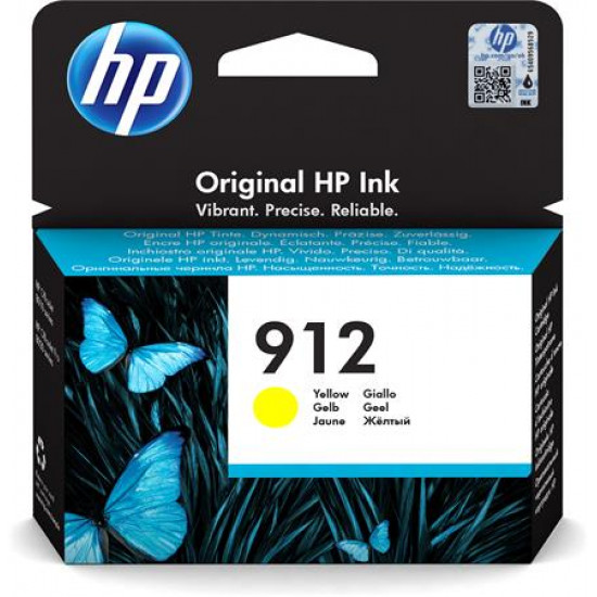 3YL79AE Tintapatron Officejet 8023 All-in-One nyomtatókhoz, HP 912, sárga, 315 oldal 3YL79AE Tintapatron Officejet 8023 All-in-One nyomtatókhoz, HP 912, sárga, 315 oldal