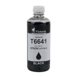 T66414 Tinta, L100, 200mfp nyomtatókhoz, VICTORIA, fekete, 100ml