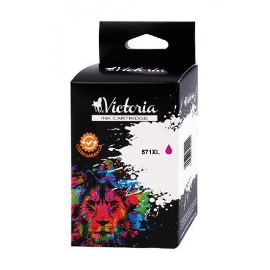 CLI-571MXL Tintapatron Pixma MG5750, 6850,7750 nyomtatókhoz, VICTORIA, magenta, 11 ml