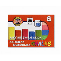 Járdakréta, 6 darabos, KOH-I-NOOR, vegyes szín Járdakréta, 6 darabos, KOH-I-NOOR, vegyes szín