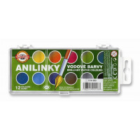 Vízfesték, 12 darabos, 22,5 mm, KOH-I-NOOR "Brillant" Vízfesték, 12 darabos, 22,5 mm, KOH-I-NOOR "Brillant"