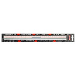 Léptékvonalzó, gépészeti, műanyag, KOH-I-NOOR Léptékvonalzó, gépészeti, műanyag, KOH-I-NOOR