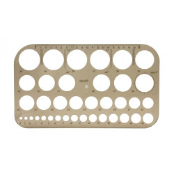 Körsablon, műanyag, KOH-I-NOOR "z37"