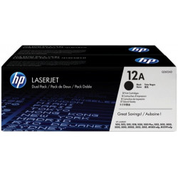 Q2612AD Lézertoner LaserJet 1010, 1015, 1018 nyomtatókhoz, HP 12A, fekete, 2*2k Q2612AD Lézertoner LaserJet 1010, 1015, 1018 nyomtatókhoz, HP 12A, fekete, 2*2k