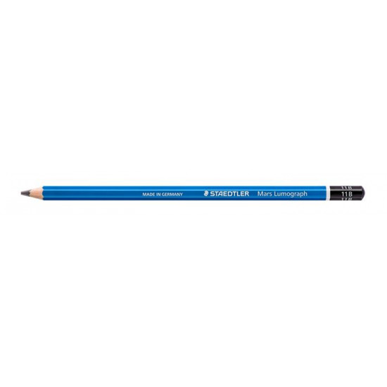 Grafitceruza, 11B, hatszögletű, STAEDTLER "Mars Lumograph 100"