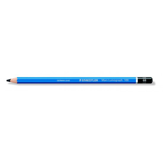 Grafitceruza, 6B, hatszögletű, STAEDTLER "Mars Lumograph"