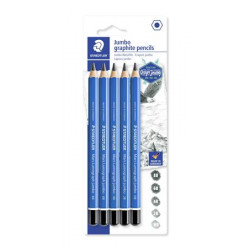Grafitceruza készlet, jumbo, hatszögletű, STAEDTLER "Design Journey Lumograph", 5 különböző keménység
