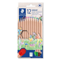 Színes ceruza készlet, hatszögletű, STAEDTLER "Noris® natural 143N", 12 szín Színes ceruza készlet, hatszögletű, STAEDTLER "Noris® natural 143N", 12 szín