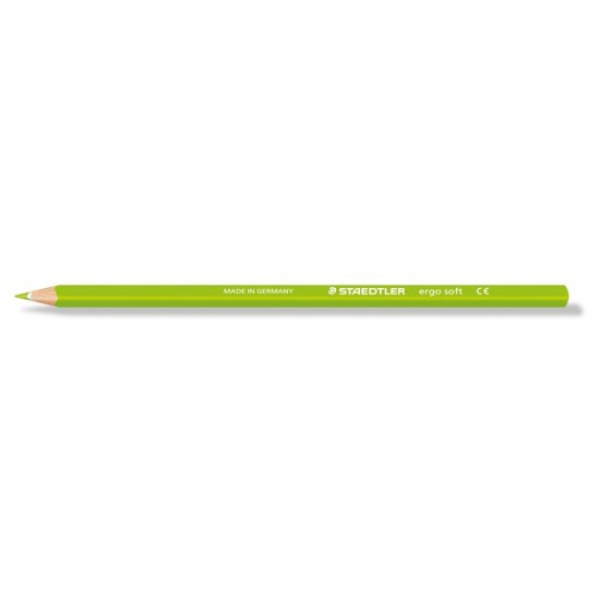 Színes ceruza, háromszögletű, STAEDTLER "Ergo Soft", világoszöld
