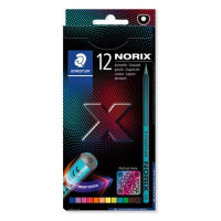 Színes ceruza készlet, STAEDTLER "Norix® 186", 12 különböző szín Színes ceruza készlet, STAEDTLER "Norix® 186", 12 különböző szín