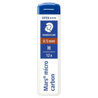 Grafitbél, H, 0,5 mm, STAEDTLER "Mars micro" Grafitbél, H, 0,5 mm, STAEDTLER "Mars micro"