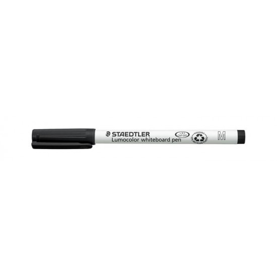 Táblamarker, 1 mm, M, kúpos, STAEDTLER "Lumocolor 301", fekete