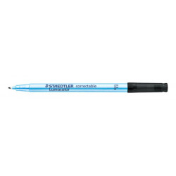 Alkoholmentes marker, OHP, 0,6 mm, STAEDTLER "Lumocolor 305 F", fekete Alkoholmentes marker, OHP, 0,6 mm, STAEDTLER "Lumocolor 305 F", fekete