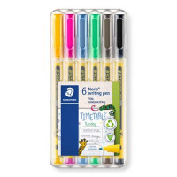 Tűfilc készlet, 0,6 mm, STAEDTLER "Noris® 307", 6 különböző szín Tűfilc készlet, 0,6 mm, STAEDTLER "Noris® 307", 6 különböző szín