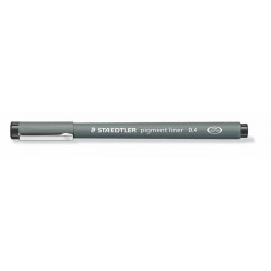 Tusfilc, 0,4 mm, STAEDTLER "Pigment Liner", fekete Tusfilc, 0,4 mm, STAEDTLER "Pigment Liner", fekete