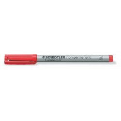 Alkoholmentes marker, OHP, 1 mm, STAEDTLER "Lumocolor 315 M", piros