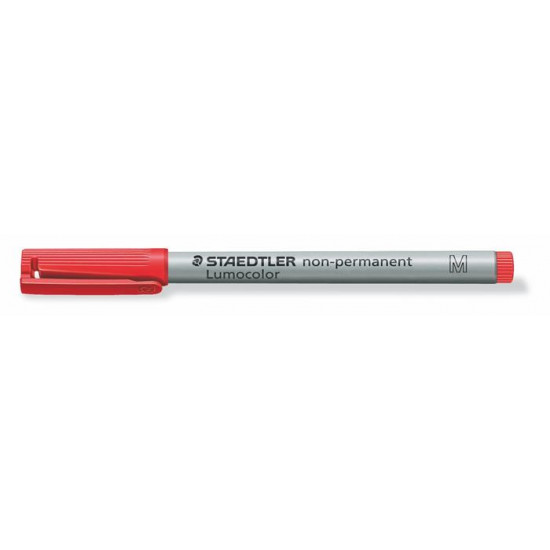 Alkoholmentes marker, OHP, 1 mm, STAEDTLER "Lumocolor 315 M", piros