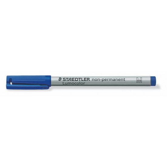 Alkoholmentes marker, OHP, 1 mm, STAEDTLER "Lumocolor 315 M", kék