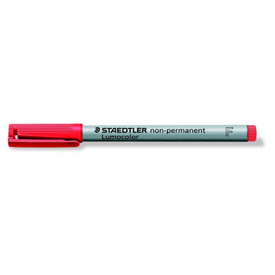 Alkoholmentes marker, OHP, 0,6 mm, STAEDTLER "Lumocolor 316 F", piros