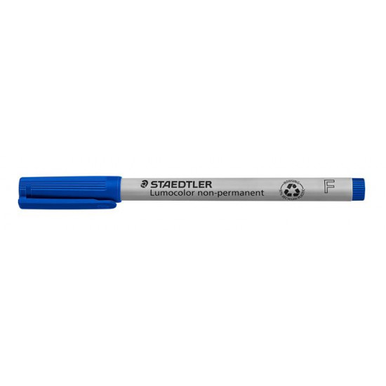 Alkoholmentes marker, OHP, 0,6 mm, STAEDTLER "Lumocolor 316 F", kék