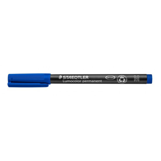 Alkoholos marker, OHP, 1 mm, STAEDTLER "Lumocolor 317 M", kék