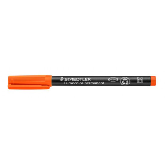 Alkoholos marker, OHP, 1 mm, STAEDTLER "Lumocolor 317 M", narancssárga