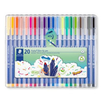 Rostirón készlet, 1 mm, STAEDTLER "Triplus 323", 20 különböző szín Rostirón készlet, 1 mm, STAEDTLER "Triplus 323", 20 különböző szín