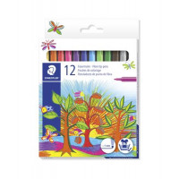 Rostirón készlet, 1 mm, STAEDTLER, 12 különböző szín Rostirón készlet, 1 mm, STAEDTLER, 12 különböző szín