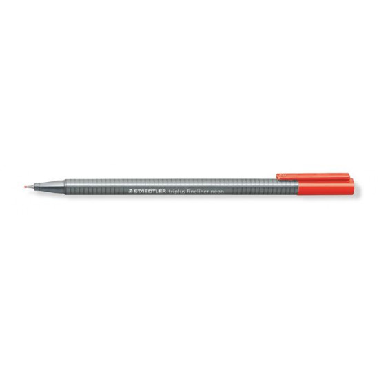 Tűfilc, 0,3 mm, STAEDTLER "Triplus", neonpiros