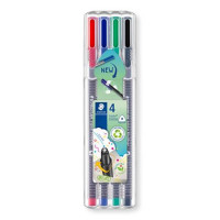 Tűfilc készlet, 0,3 mm, STAEDTLER "Triplus Box", 4 különböző szín Tűfilc készlet, 0,3 mm, STAEDTLER "Triplus Box", 4 különböző szín