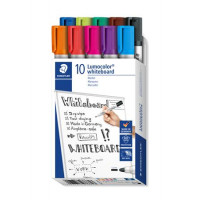 Táblamarker készlet, 2 mm, kúpos, STAEDTLER "Lumocolor 351", 10 különböző szín Táblamarker készlet, 2 mm, kúpos, STAEDTLER "Lumocolor 351", 10 különböző szín