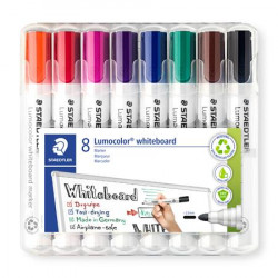 Táblamarker készlet, 2 mm, kúpos, STAEDTLER "Lumocolor® 351", 8 különböző szín Táblamarker készlet, 2 mm, kúpos, STAEDTLER "Lumocolor® 351", 8 különböző szín
