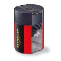 Hegyező, egylyukú, tartályos, STAEDTLER, fekete-piros Hegyező, egylyukú, tartályos, STAEDTLER, fekete-piros