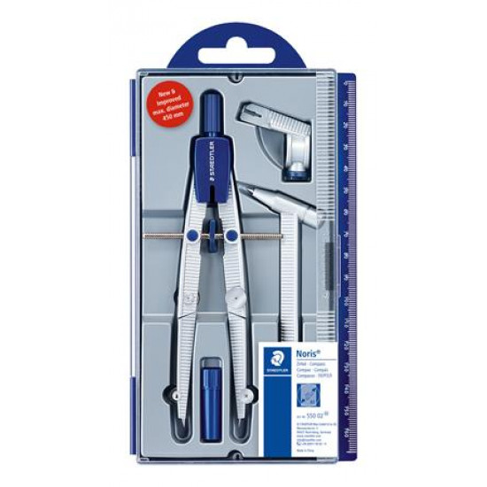 Körző készlet, precíziós, 4 darabos, STAEDTLER "Noris 550 02"