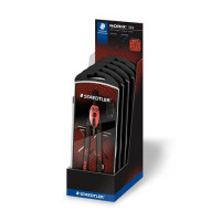 Körző készlet, precíziós, 3 darabos, STAEDTLER "Norix® 555", piros Körző készlet, precíziós, 3 darabos, STAEDTLER "Norix® 555", piros