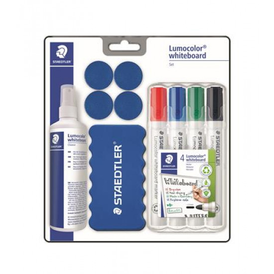 Táblamarker készlet, 2 mm, kúpos, STAEDTLER "Lumocolor® Set 613 S", 10 darabos