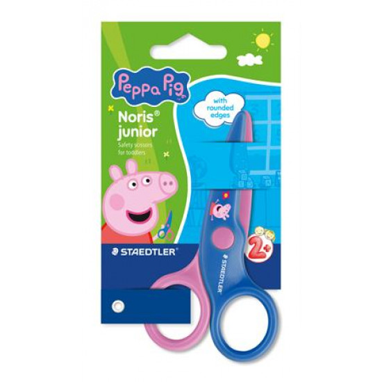 Olló, óvodai, 10 cm, STAEDTLER "Noris® Junior 965", Peppa malac