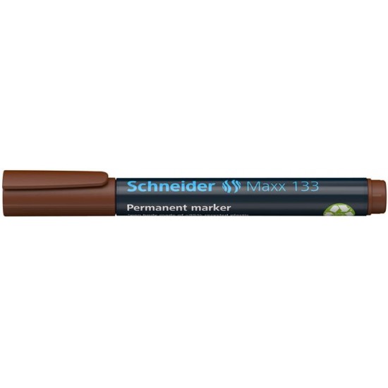 Alkoholos marker, 1-4 mm, vágott, SCHNEIDER "Maxx 133", barna