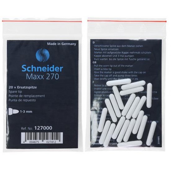 Cserehegy "Maxx 270" lakkmarkerhez, 1-3 mm, SCHNEIDER