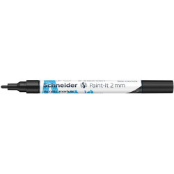 Akril marker, 2 mm, SCHNEIDER "Paint-It 310" , fekete