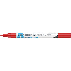 Akril marker, 2 mm, SCHNEIDER "Paint-It 310", piros