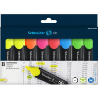 Szövegkiemelő készlet, 1-5 mm, SCHNEIDER "Job 150", 6+2 szín Szövegkiemelő készlet, 1-5 mm, SCHNEIDER "Job 150", 6+2 szín