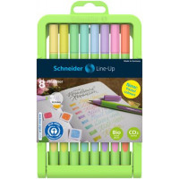 Tűfilc készlet, 0,4 mm, SCHNEIDER "Line-Up Pastel", 8 különböző pasztell szín Tűfilc készlet, 0,4 mm, SCHNEIDER "Line-Up Pastel", 8 különböző pasztell szín