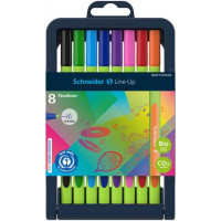Tűfilc készlet, 0,4 mm, SCHNEIDER "Line-Up", 8 különböző szín Tűfilc készlet, 0,4 mm, SCHNEIDER "Line-Up", 8 különböző szín