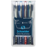 Rollertoll készlet, 0,6 mm, "SCHNEIDER "One Business", 4 szín Rollertoll készlet, 0,6 mm, "SCHNEIDER "One Business", 4 szín