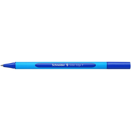 Golyóstoll, 0,3 mm, kupakos, SCHNEIDER "Slider Edge F", kék