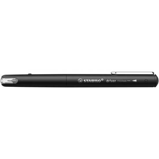 Tűfilc, 0,4 mm, STABILO "dr!ver", fekete